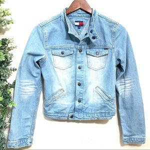 Tommy Jeans light faded blue denim jacket vintage